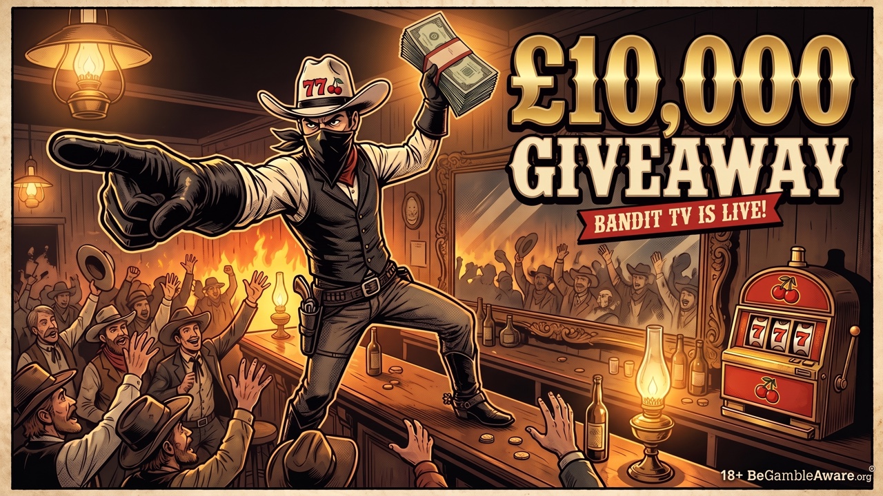 Thumbnail for £10,000 giveaway, Welcome to the New Bandit TV